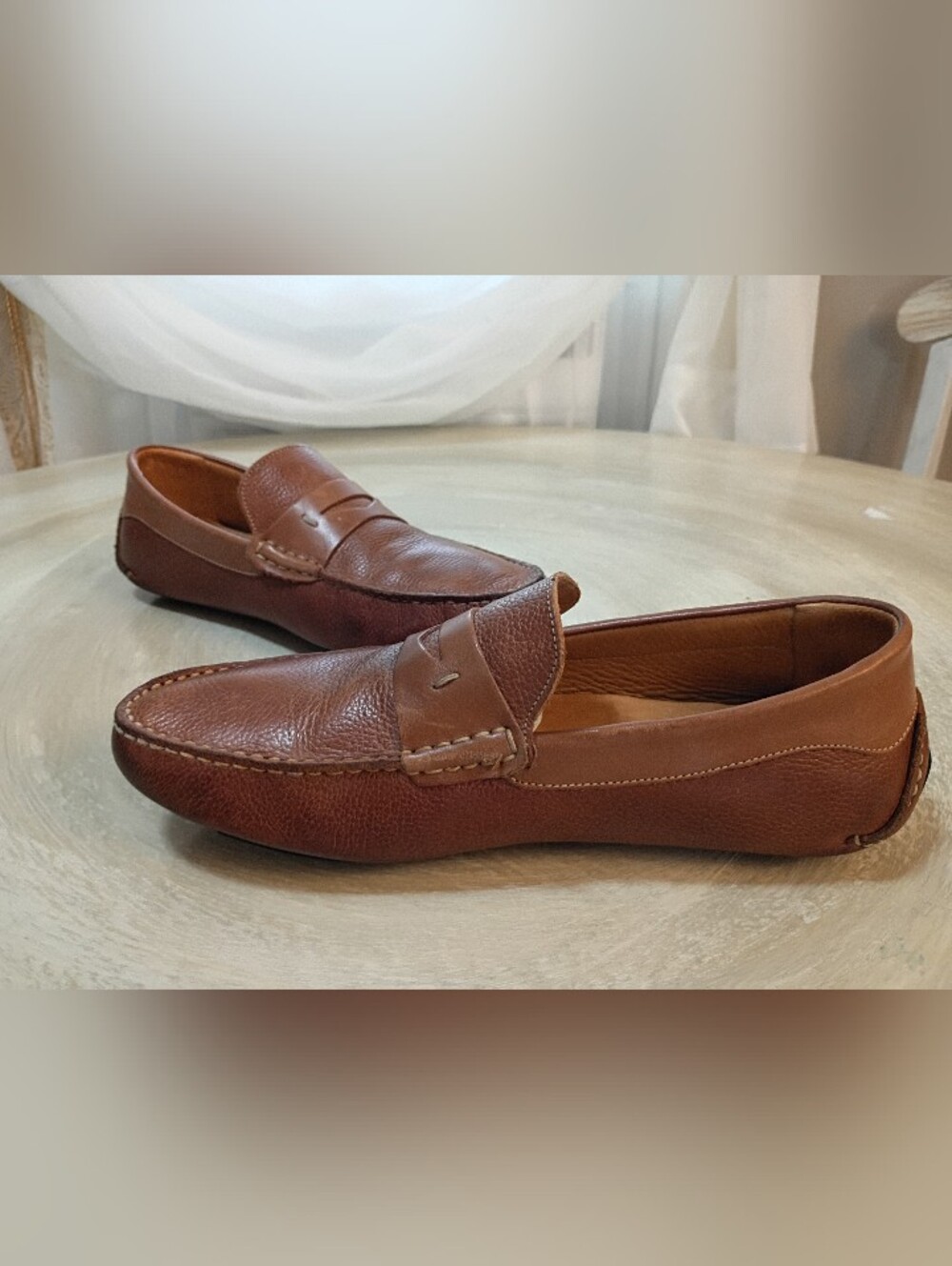 Classic Massimo Matteo® Men's 9 M Florencia Penny Loafer in Medium Brown